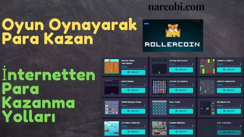 Oyun Oynayarak Kripto Para Kazan! – Rollercoin