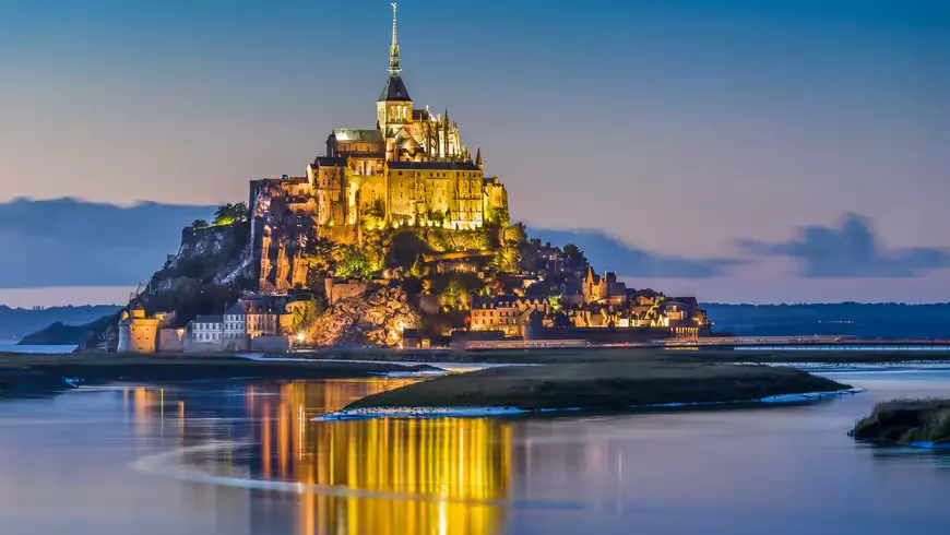 Fransa, Mont St Michel, Normandiya