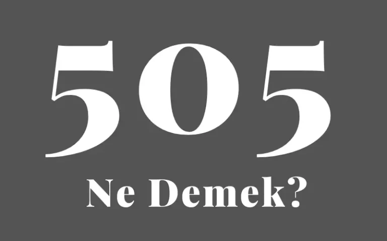 505 ne demek hikayesi